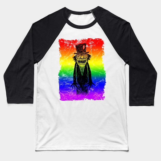 Babadook PRIDE! Baseball T-Shirt by UselessRob